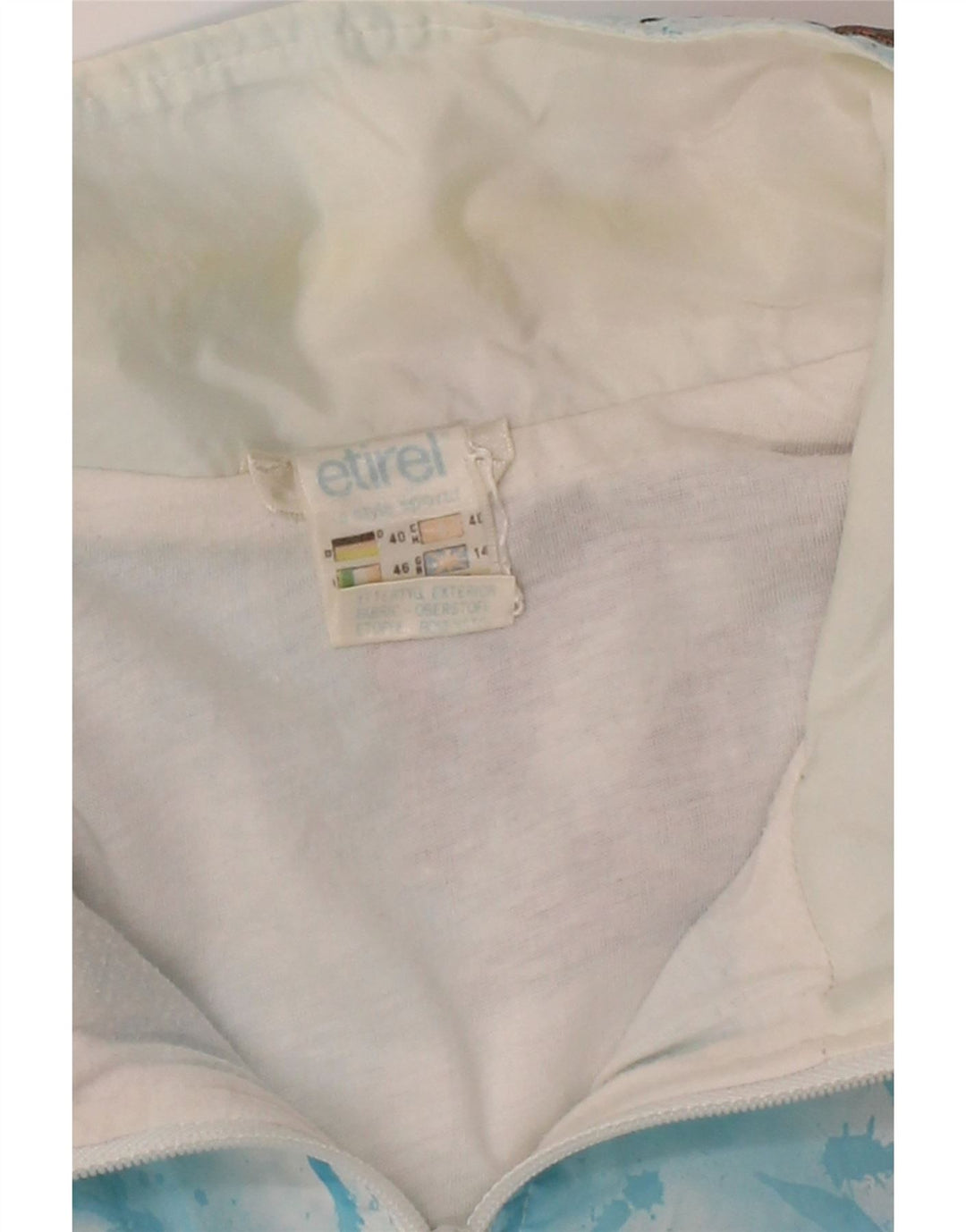 ETIREL Womens Tracksuit Top Jacket UK 14 Medium Beige Butterfly