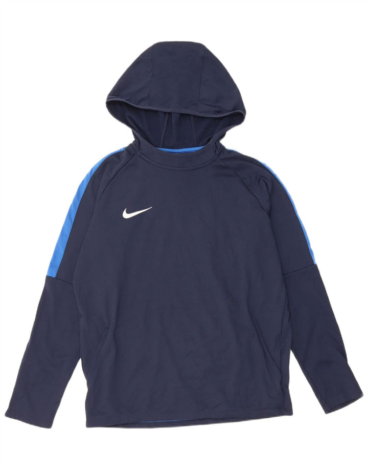 Nike muška majica s kapuljačom srednje tamnoplave boje od poliestera