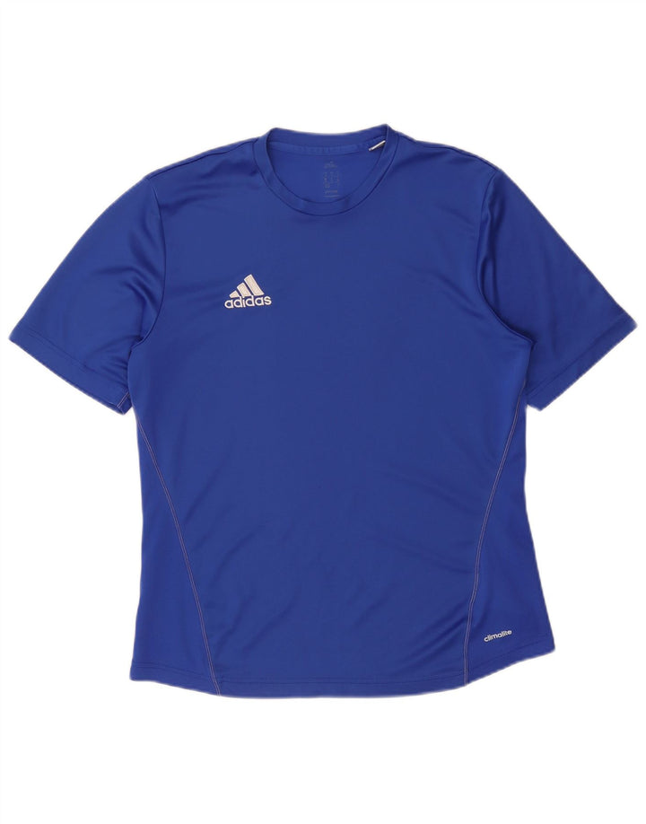 Adidas muška Climalite majica kratkih rukava Srednje plavi poliester