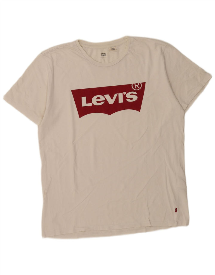 Levi's muška majica s grafičkim motivima, veliki bijeli pamuk