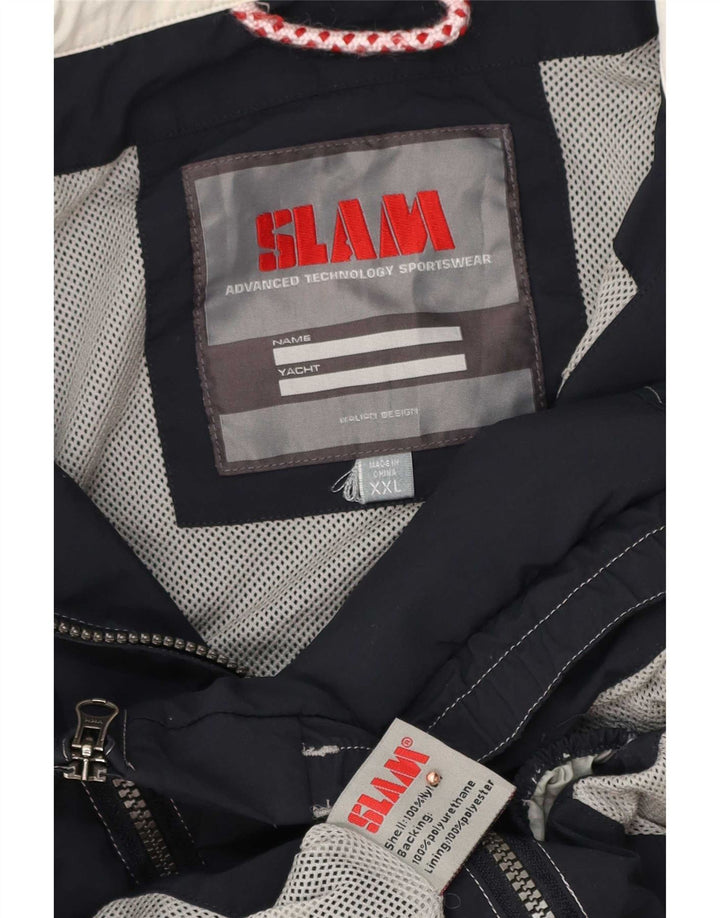 Muška kišna jakna Slam Graphic UK 44 2XL tamnoplavi najlon