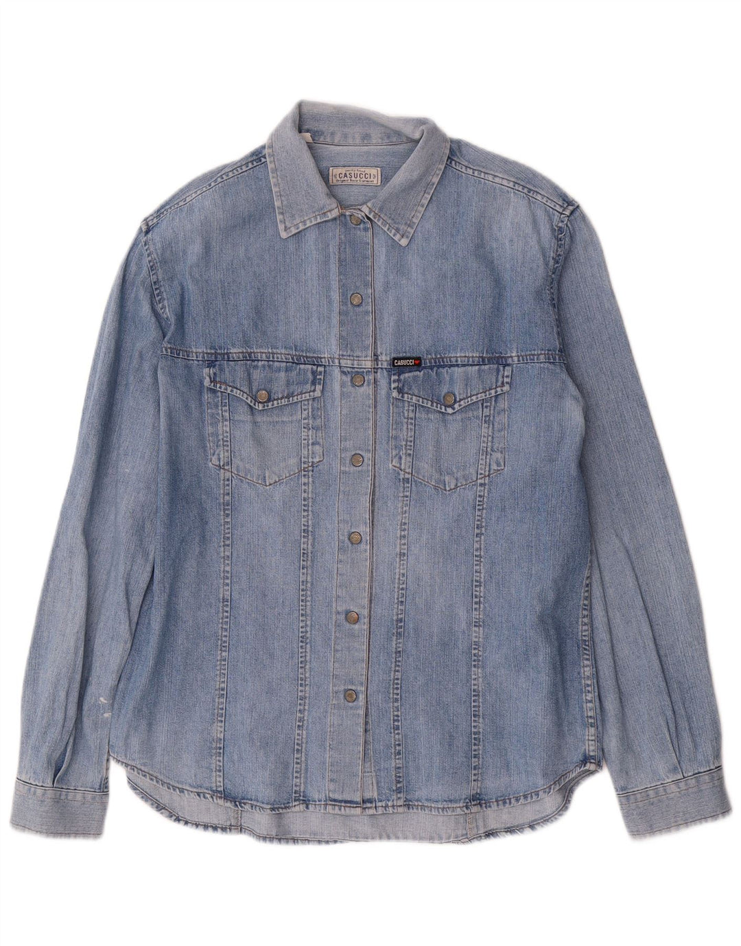 CASUCCI ženska traper košulja UK 18 XL plavi pamuk