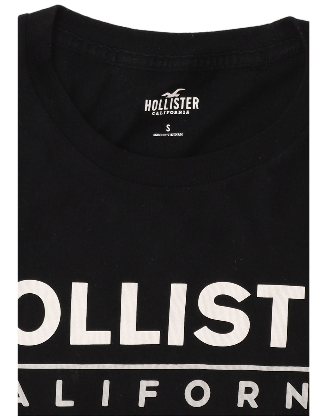 HOLLISTER Muška majica kratkih rukava s grafičkim motivima Mala crna boja