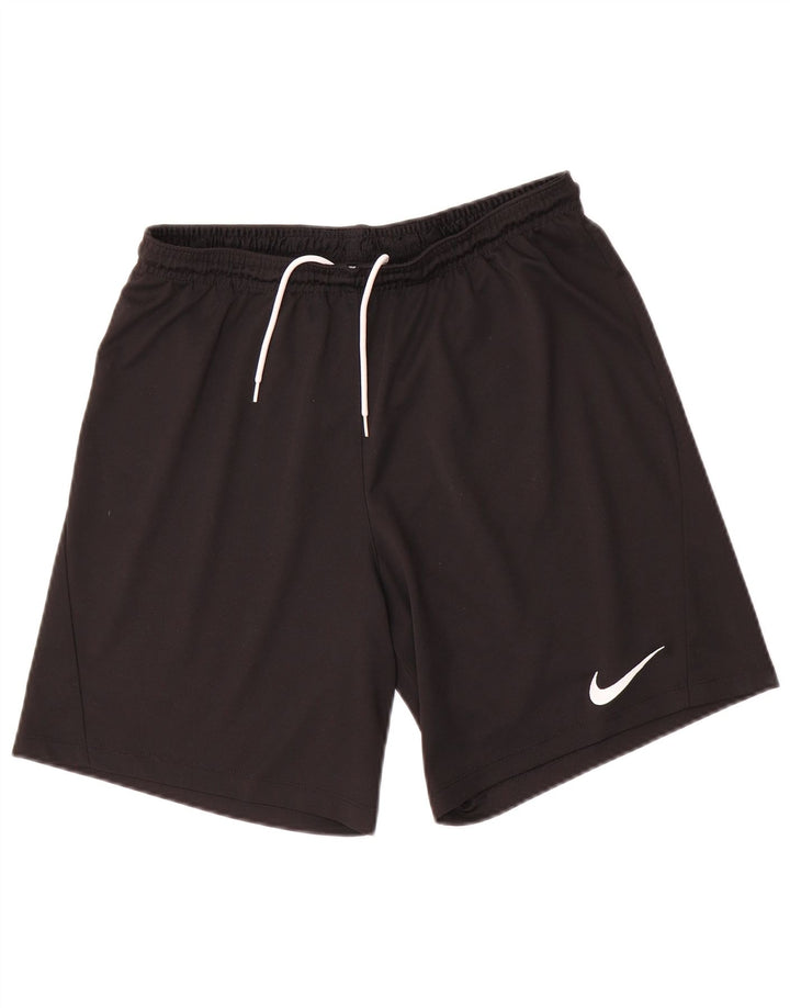 Nike muške Dri Fit Slim Fit kratke sportske kratke hlače velike crne boje od poliestera