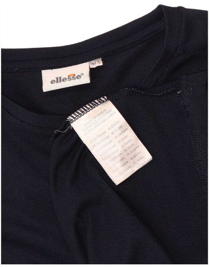 ELLESSE Majica kratkih rukava za dječake 13-14 godina tamnoplavi poliester