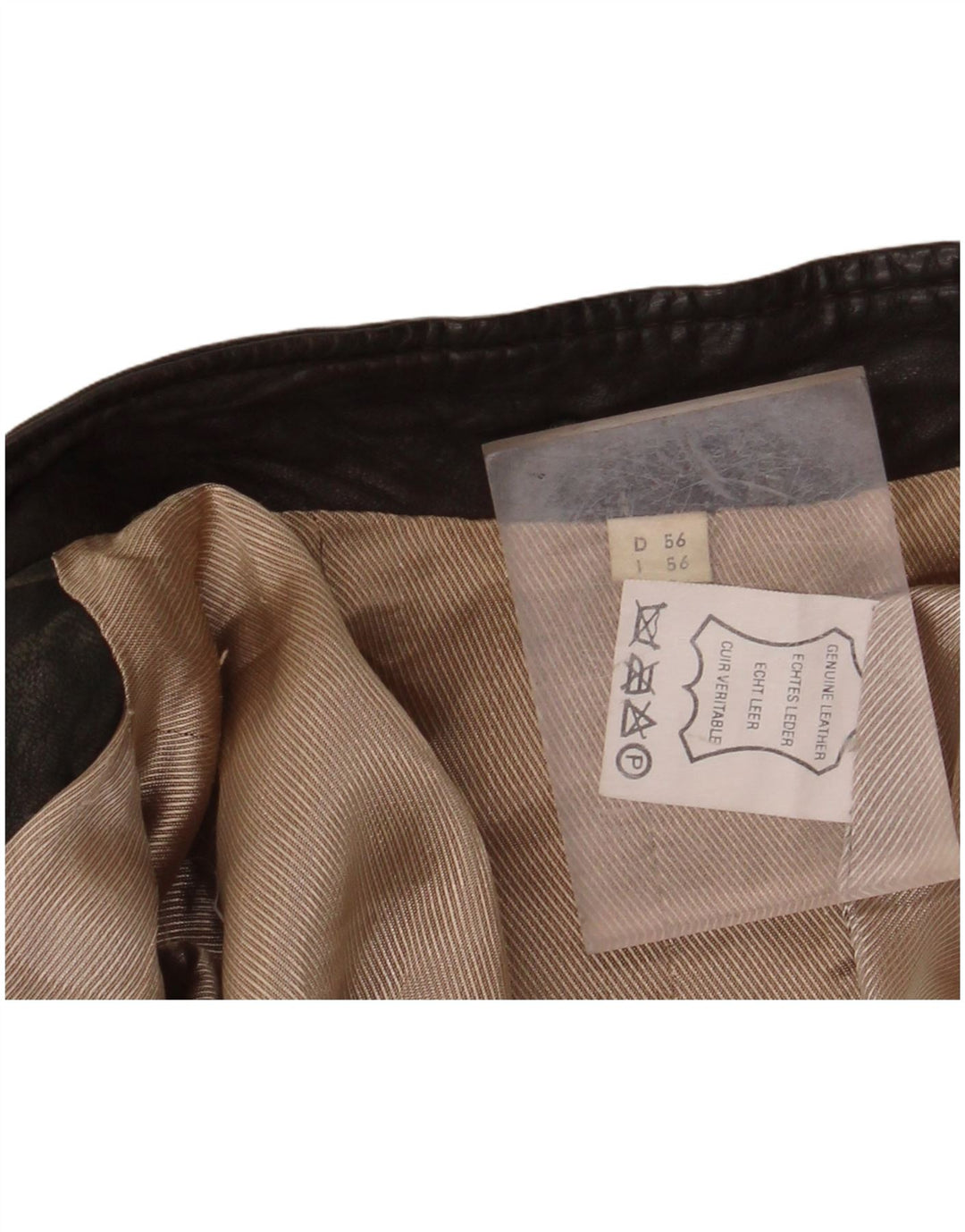 VINTAGE muška kožna jakna IT 56 3XL kaki koža