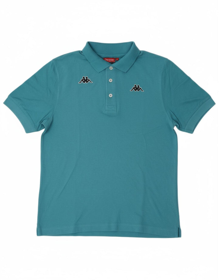 KAPPA Mens Polo Shirt Medium Blue Cotton