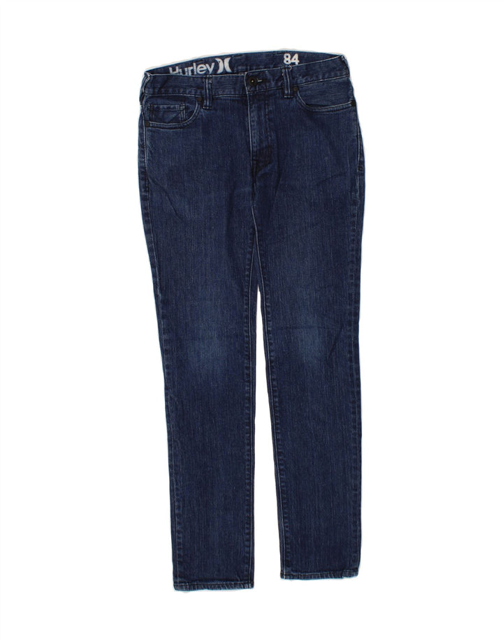 HURLEY Womens Slim Jeans W29 L29 Navy Blue Cotton Vintage Hurley and Second-Hand Hurley from Messina Hembry 