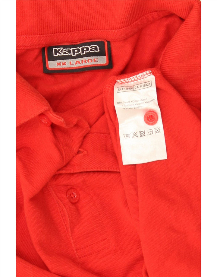 KAPPA muška polo majica 2XL crveni pamuk