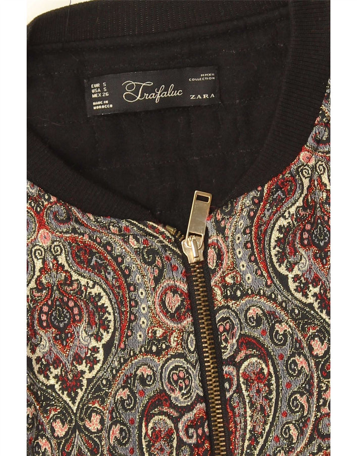 Zara ženska bomber jakna UK 10 Mali raznobojni paisley