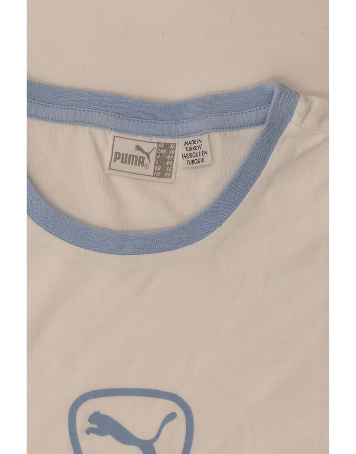 Puma ženska majica kratkih rukava s grafičkim motivima UK 14 srednje bijela