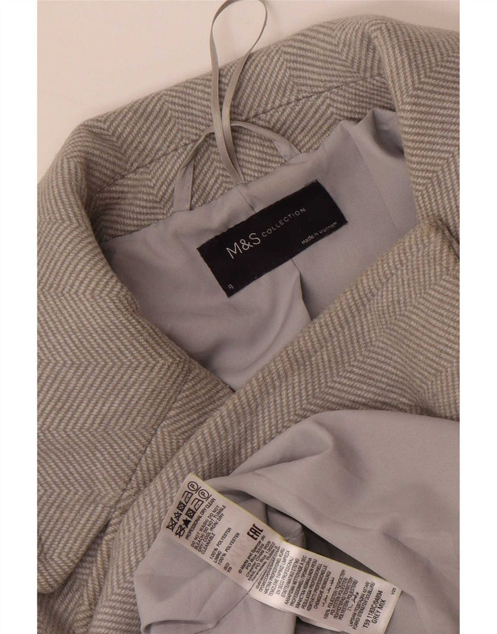Marks & Spencer ženski kaput UK 8 mali sivi poliester