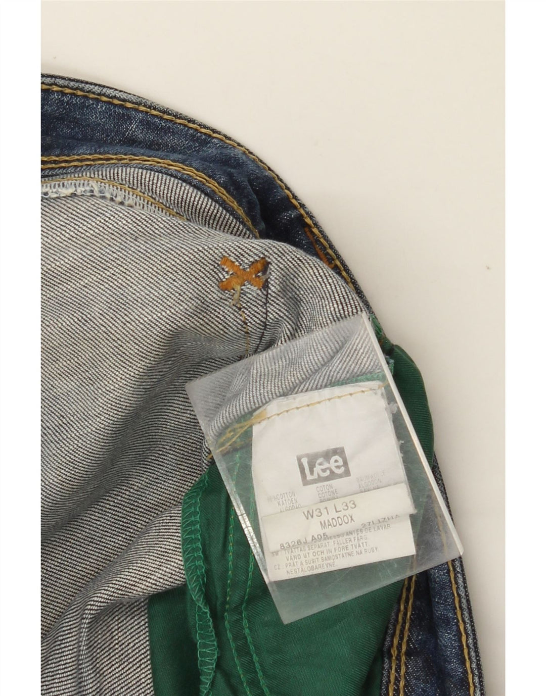 LEE ženske Maddox ravne traperice W31 L33 plavi pamuk