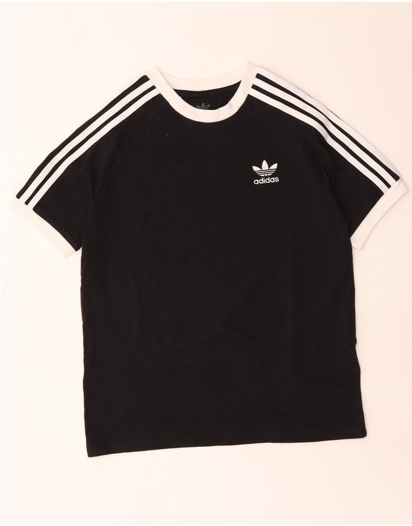 ADIDAS majica kratkih rukava za dječake 11-12 godina, crni pamuk
