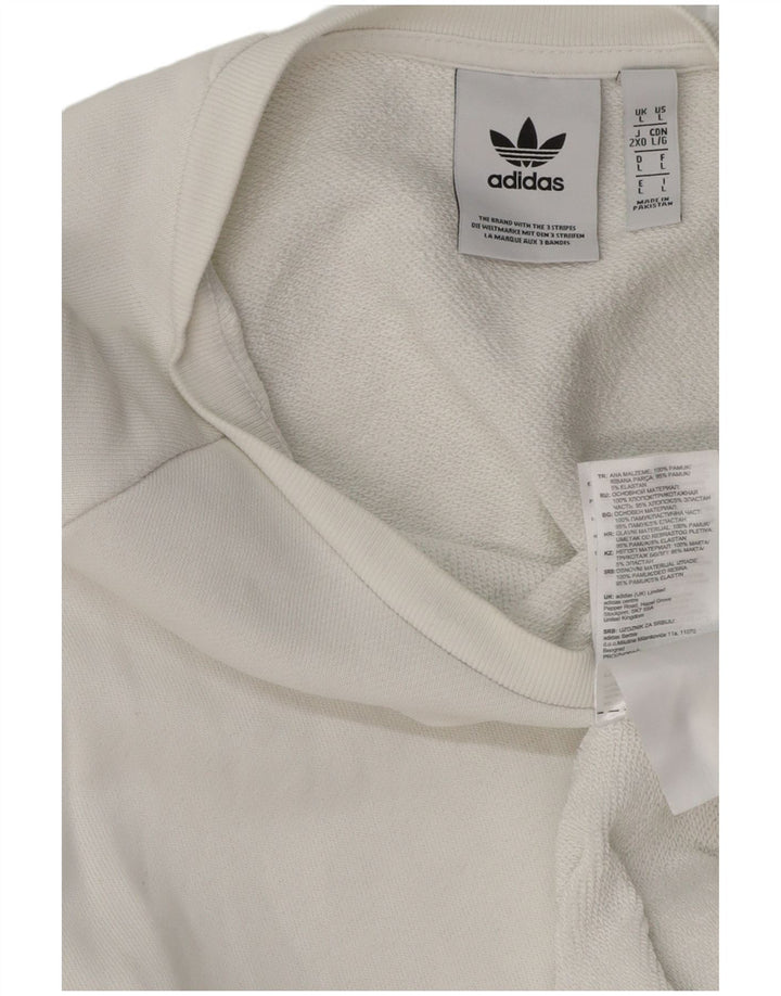 ADIDAS muški džemperi veliki bijeli pamuk