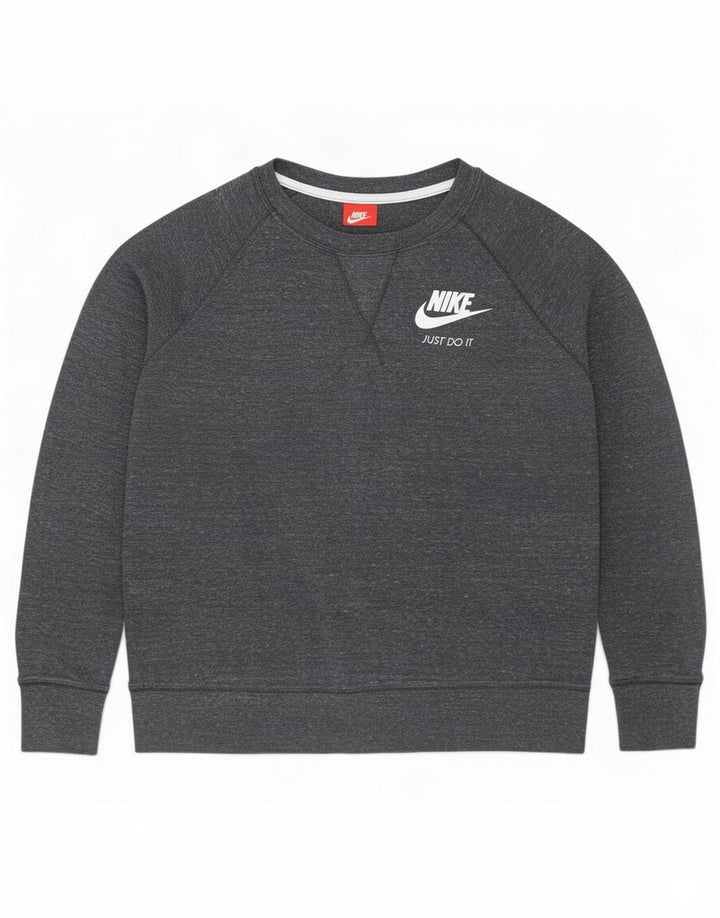 Nike Ženska majica s kratkim rukavima UK 14 srednje siva s mrljama