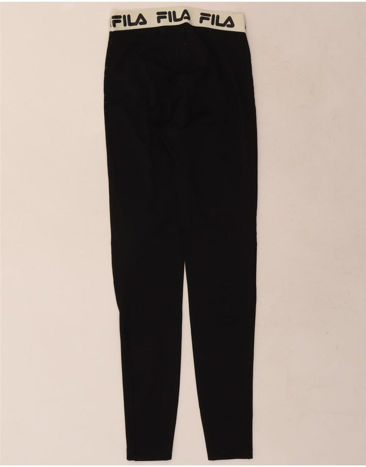 Fila ženske grafičke tajice UK 4 XS crni poliester u boji