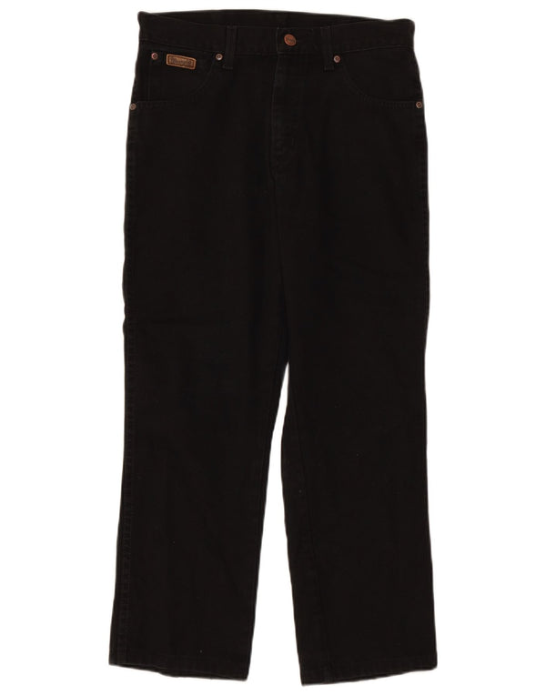 WRANGLER muške ravni traperice Texas W30 L26 crni pamuk