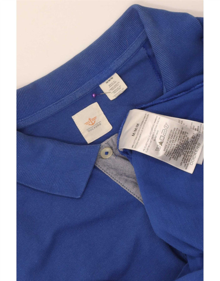 Dockers visoka muška polo majica Srednje plavi pamuk