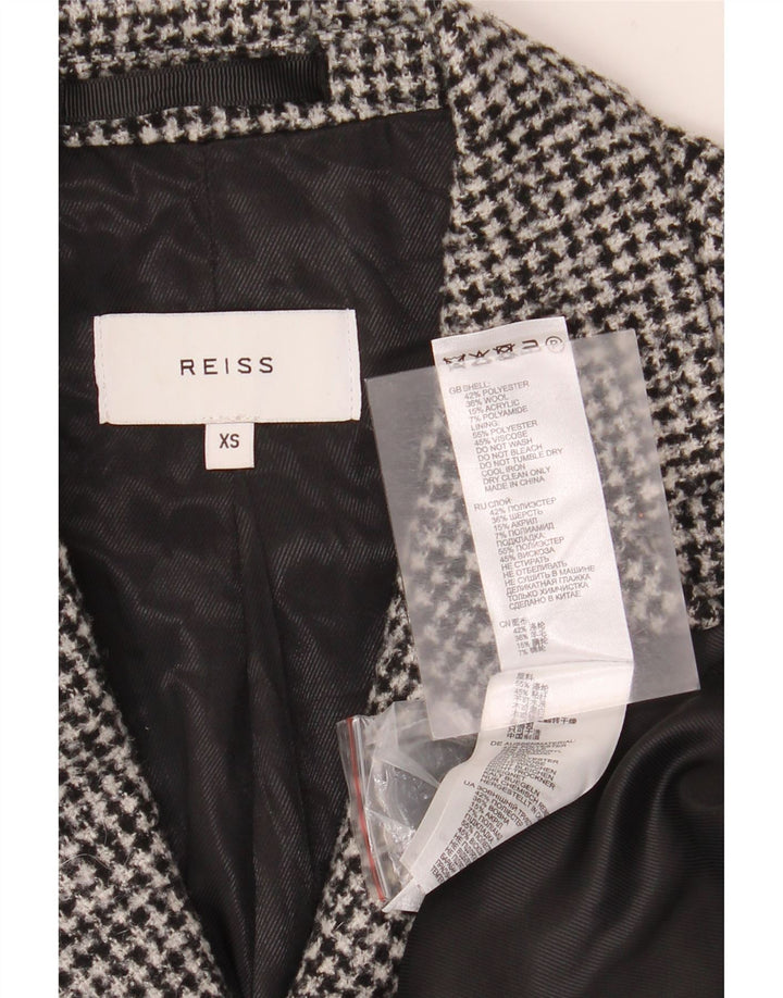 Reiss Muški gornji kaput UK 34 XS sivi poliester u obliku ptičje zube