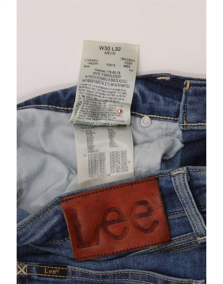 Lee Mens Arvin Slim Jeans W30 L32 Plavi pamuk