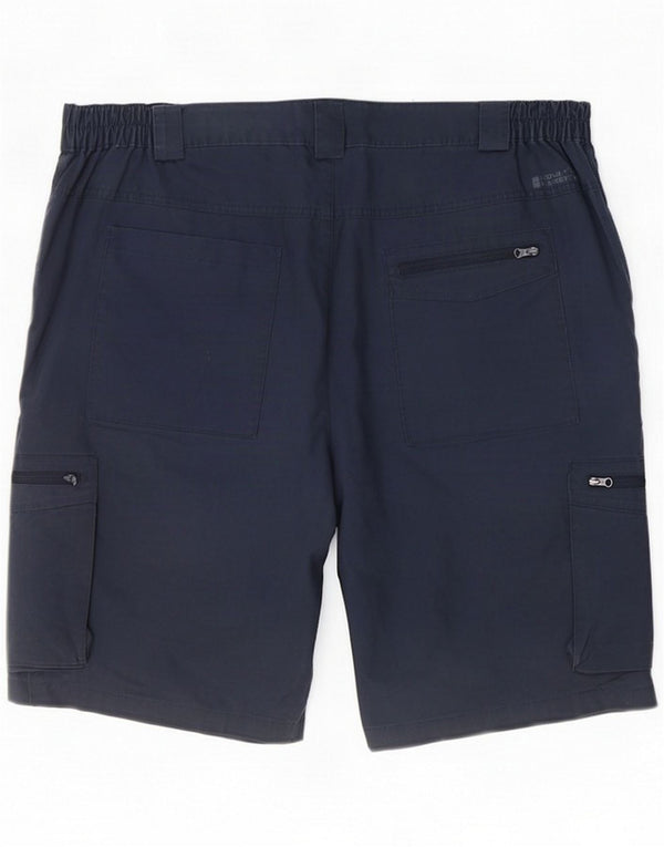 Mountain Warehouse Mens Cargo Shorts Large W36 Navy Blue Cotton