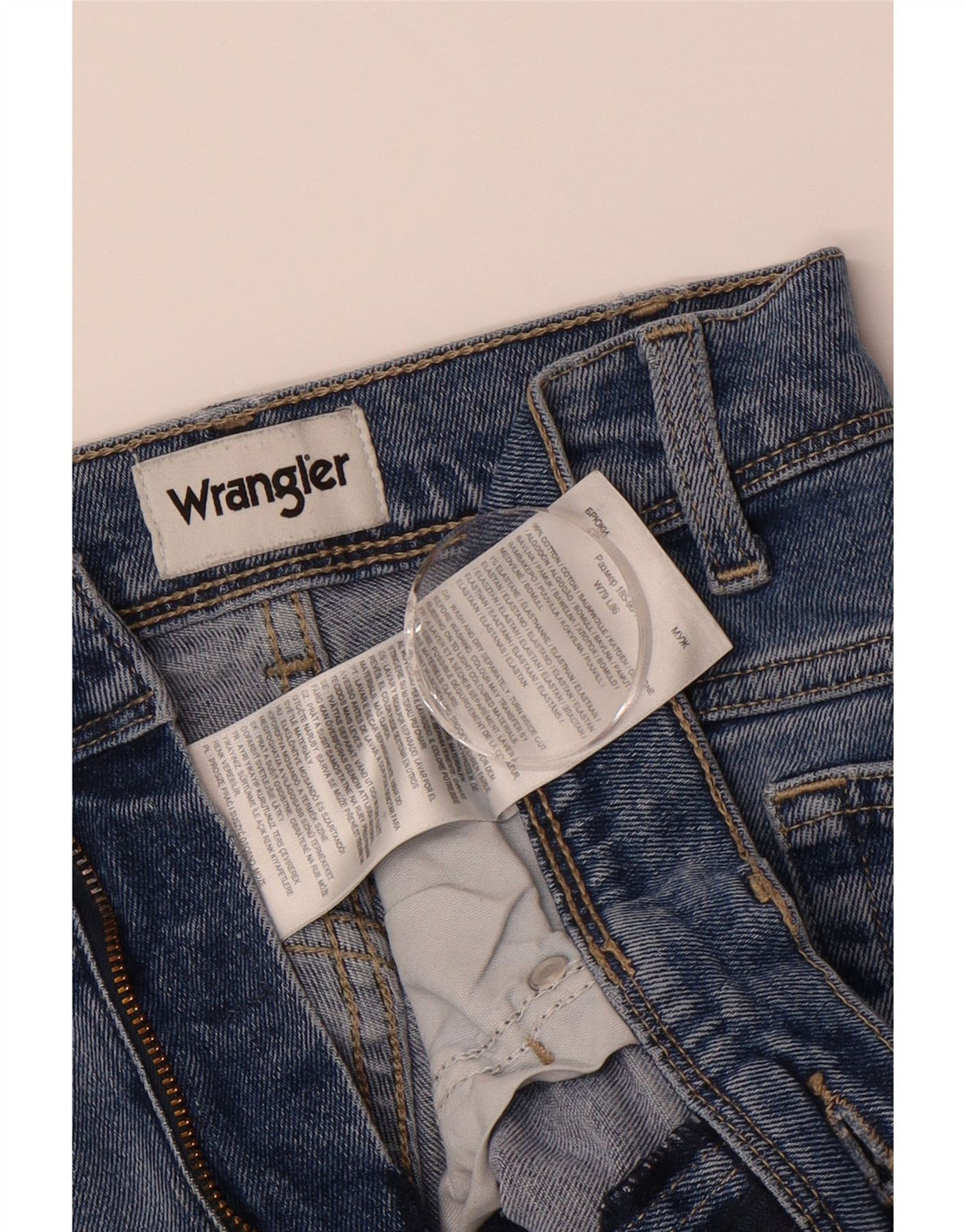 WRANGLER Mens Slim Jeans W31 L34 Blue Cotton Vintage Wrangler and Second-Hand Wrangler from Messina Hembry 