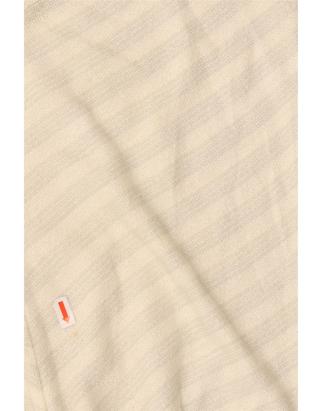 VINTAGE Ženski Cami Top UK 14 Srednje bijeli Chevron