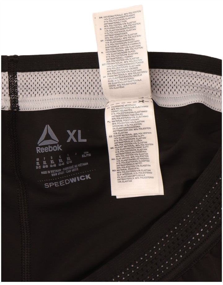 REEBOK Ženske sportske kratke hlače UK 20/22 XL crni poliester