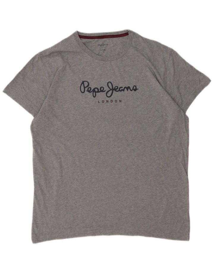 PEPE JEANS Ženska majica kratkih rukava Regular Graphic UK 18 XL siva