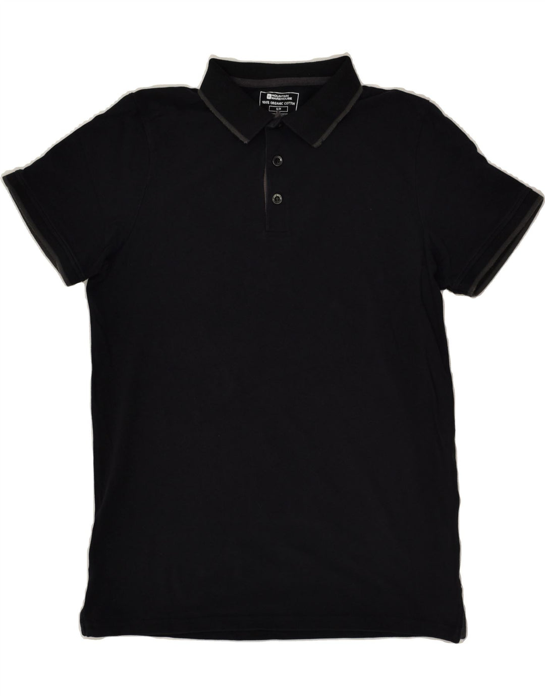 MOUNTAIN WAREHOUSE Muška polo majica Mala crna pamučna