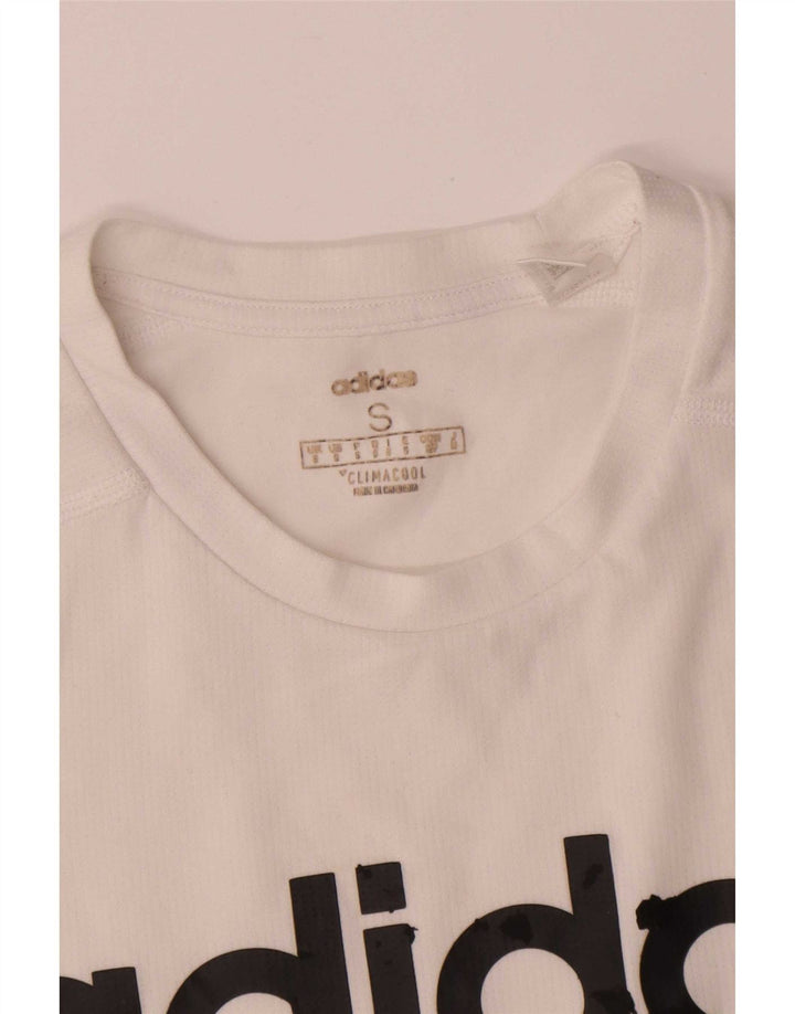 Adidas muška majica s kratkim rukavima Climacool, mali bijeli poliester