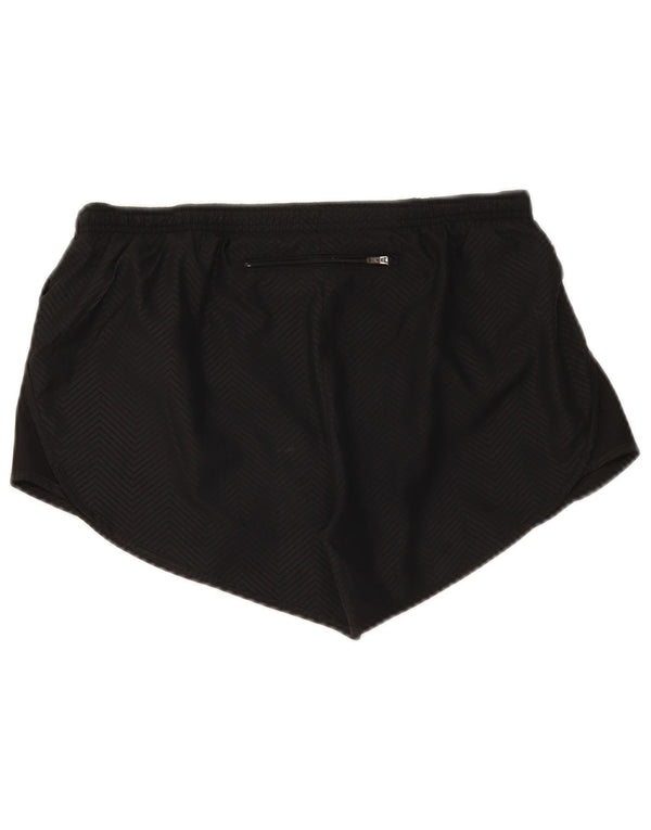 Nike Ženske Dri Fit Sportske Kratke Hlače UK 14 Medium Black Chevron Poliester