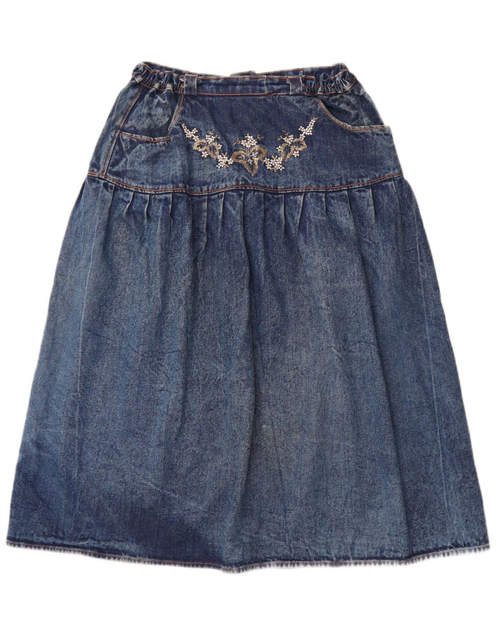 VINTAGE ženska traper suknja W30 srednje plave boje