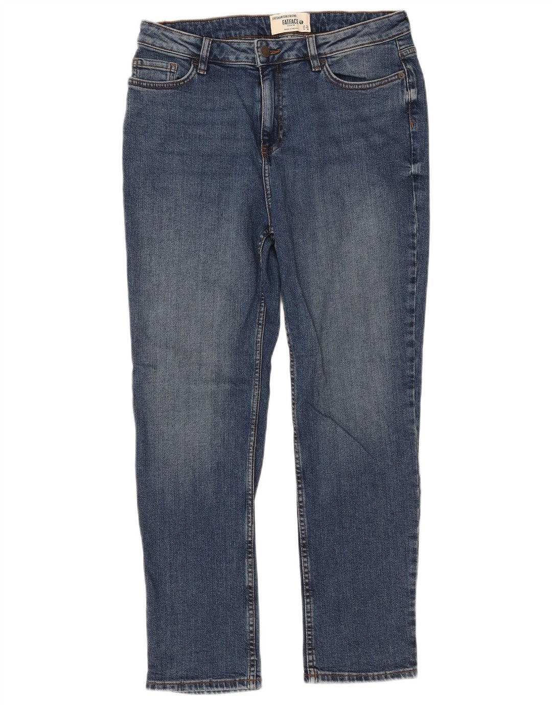 Fat Face ženske Chesham Girlfriend uske traperice UK 12 srednje W32 L27 plava