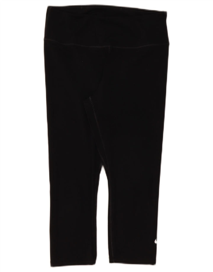 Nike ženske Dri Fit Capri tajice UK 12 srednje crne