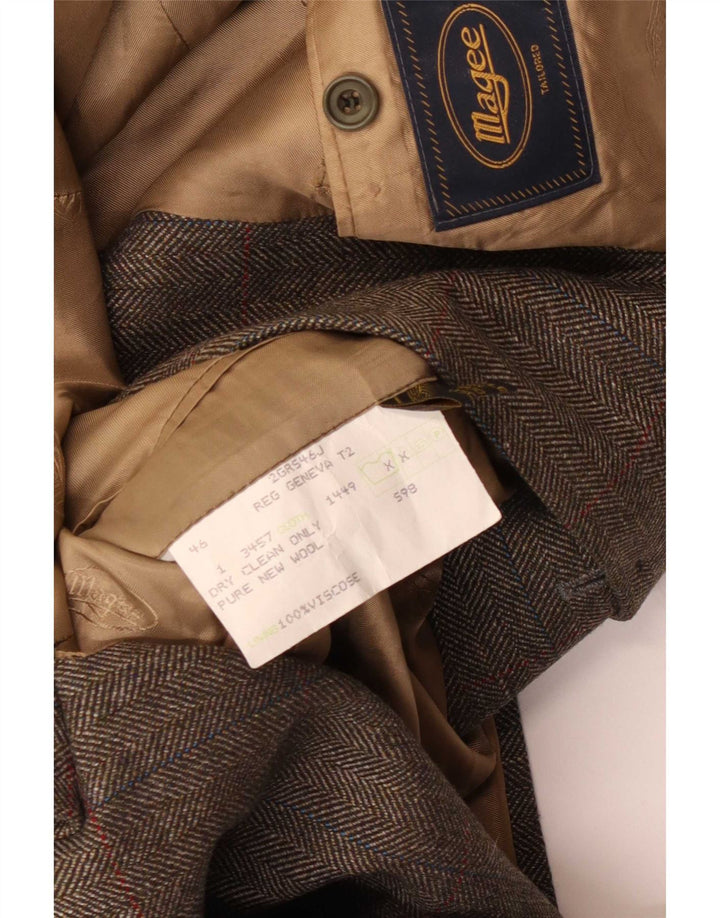 Magee muška jakna sa 2 gumba UK 46 3XL siva riblja kost nova vuna