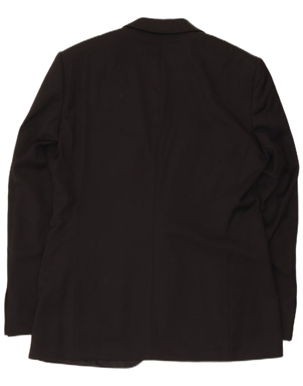 Hugo Boss muška jakna sa 1 gumbom UK 50 velika crna djevičanska vuna