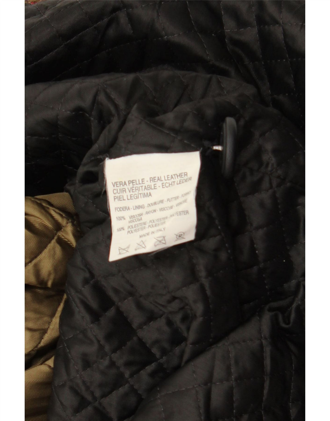VINTAGE ženski kožni kaput UK 18 XL crna koža