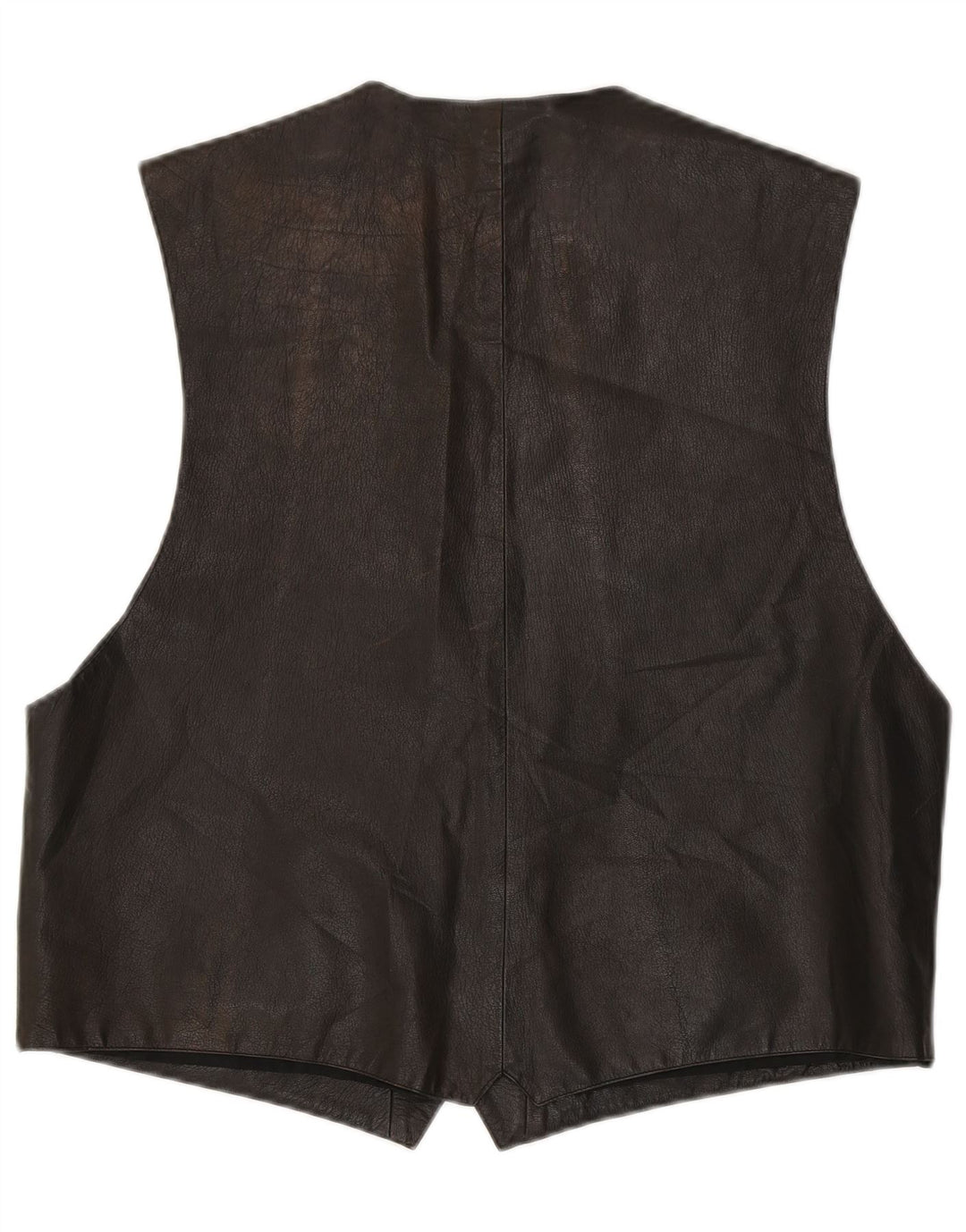 VINTAGE muški kožni prsluk IT 56 XL smeđi