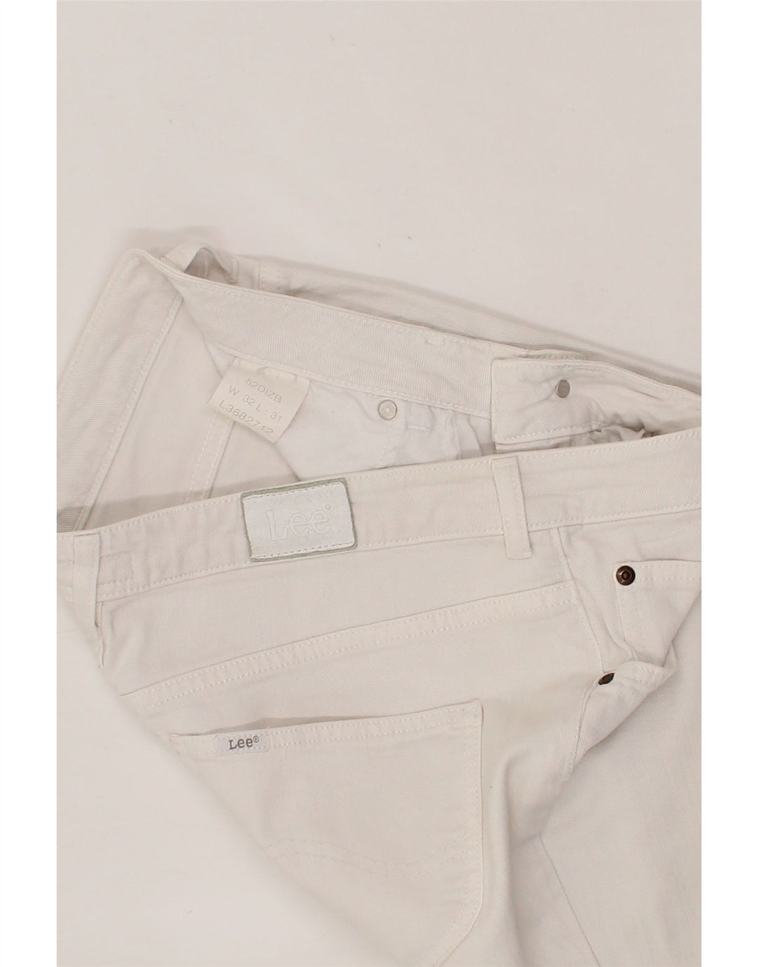 LEE Womens Slim Jeans W32 L31 White Vintage Lee and Second-Hand Lee from Messina Hembry 