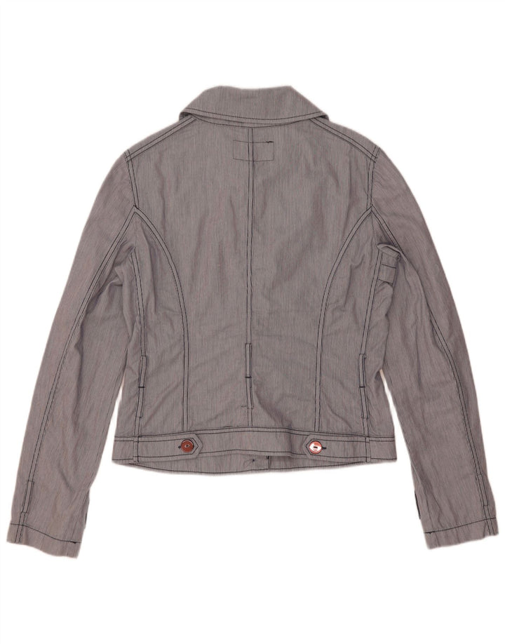 Armani Jeans ženska bomber jakna US 8, pamuk srednje plave pruge