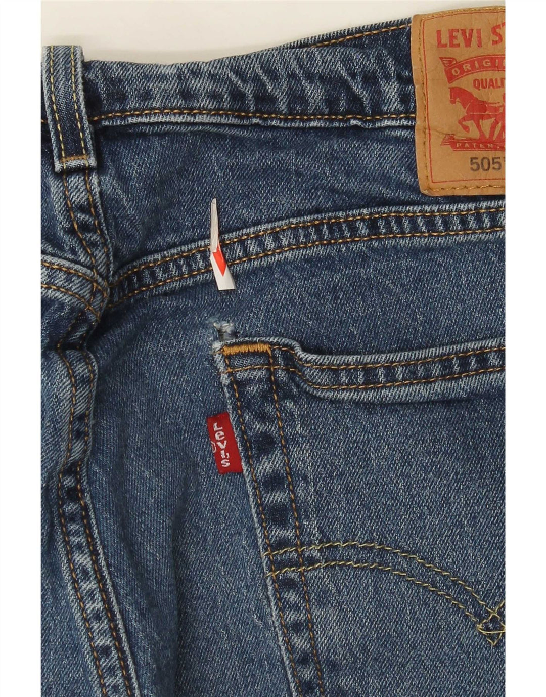 Levi's muške 505 ravne traperice W34 L28 plavi pamuk