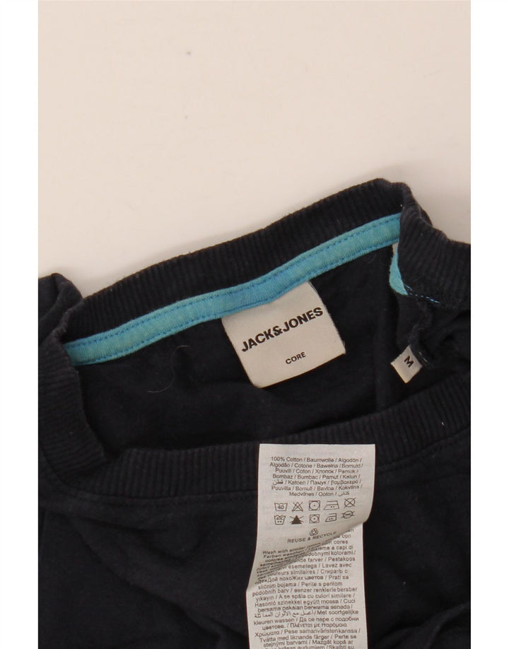 JACK & JONES Muška majica kratkih rukava s grafičkim motivima Srednji tamnoplavi pamuk