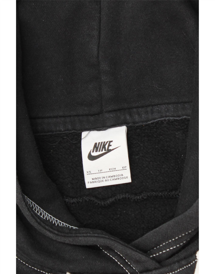 NIKE muška majica s kapuljačom XS s grafičkim motivima, crni pamuk