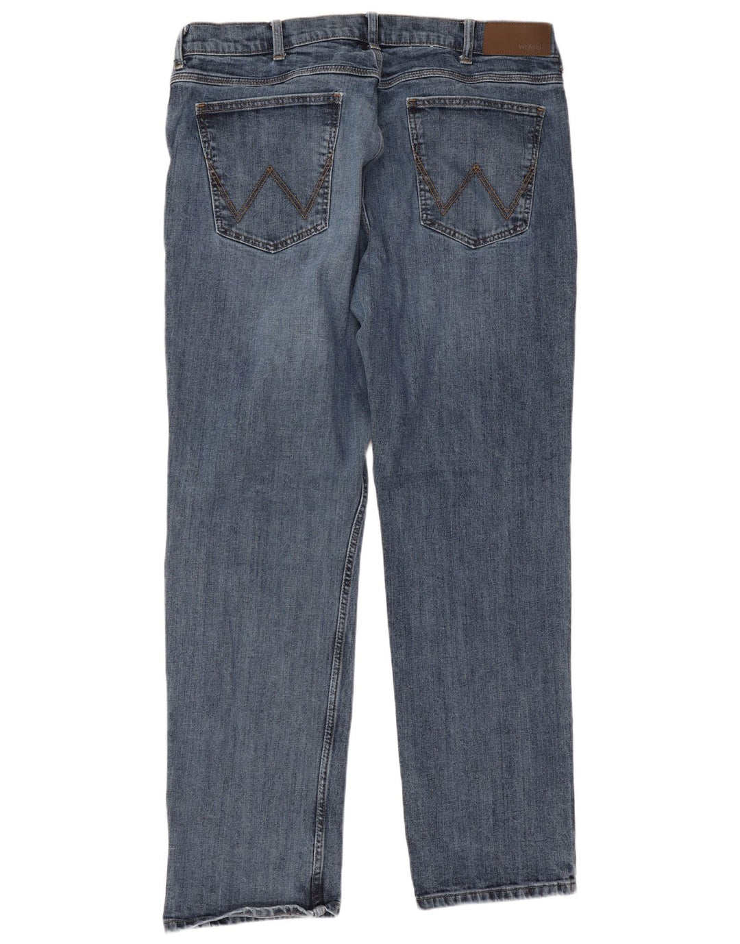 Wrangler muške obične ravne traperice W38 L32 plavi pamuk