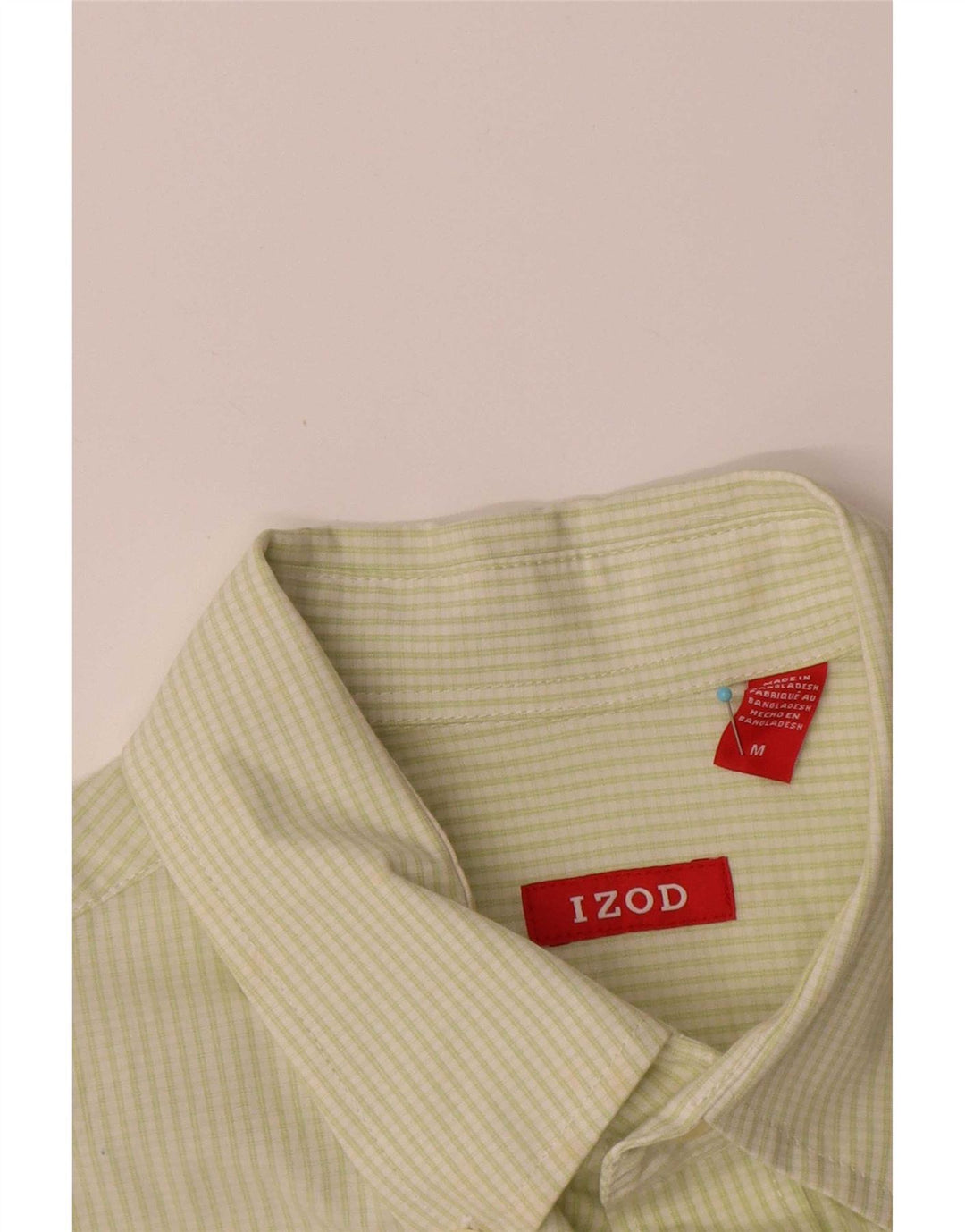 Izod muška košulja Srednje zelena karirana pamuk