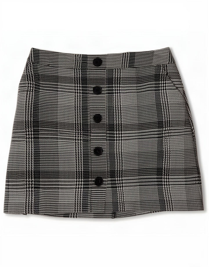 Marks & Spencer ženska mini suknja UK 10 Mala W28 plava houndstooth