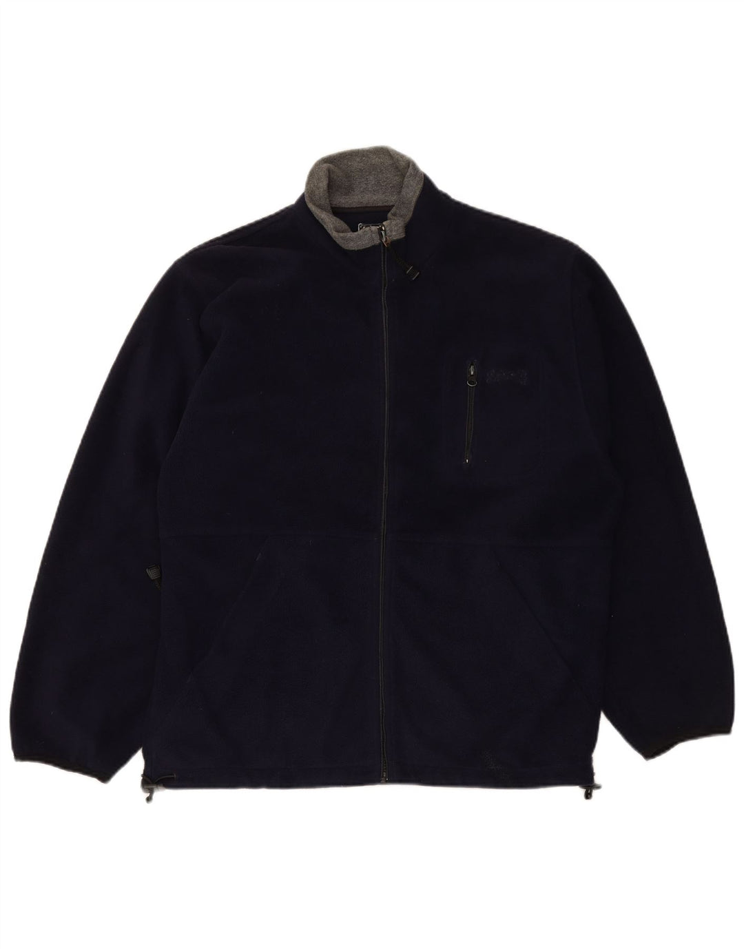 SCHOTT muška jakna od flisa UK 40 veliki tamnoplavi poliester