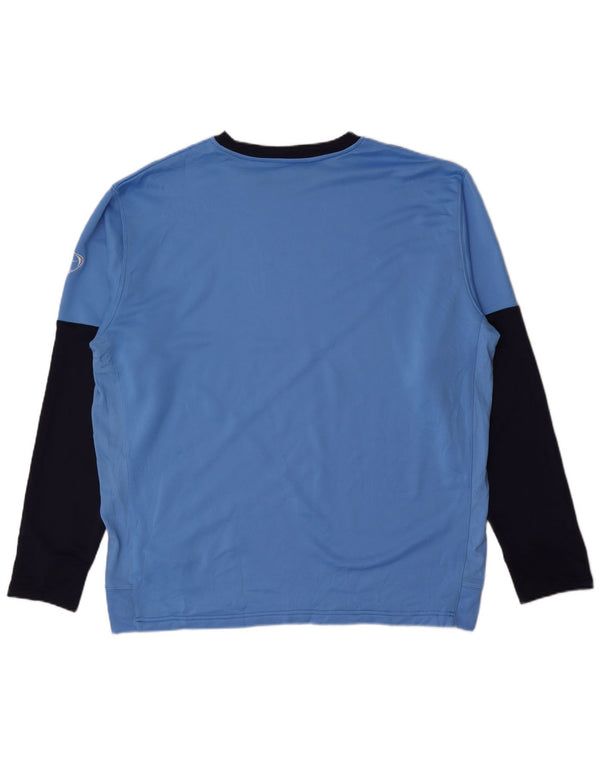 Nike Muška majica dugih rukava UK 47/48 2XL plavi poliester u boji